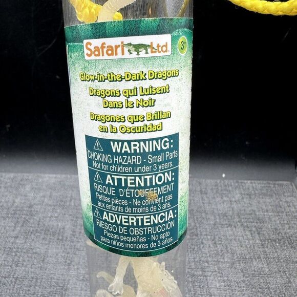 Glow In The Dark Dragons Toob Mini Figures Safari Ltd Ages 3+ 679304 2014 6 Pcs - Picture 8 of 9